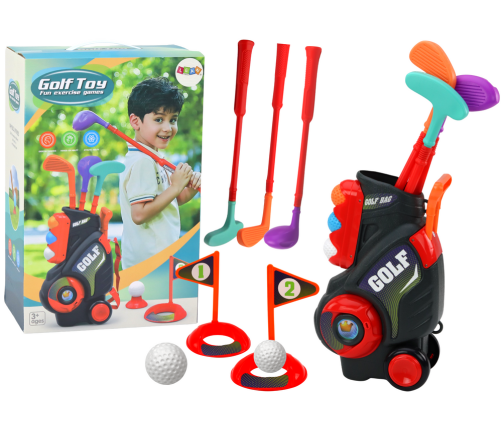 Mini Golf Set For Children Trolley On Wheels