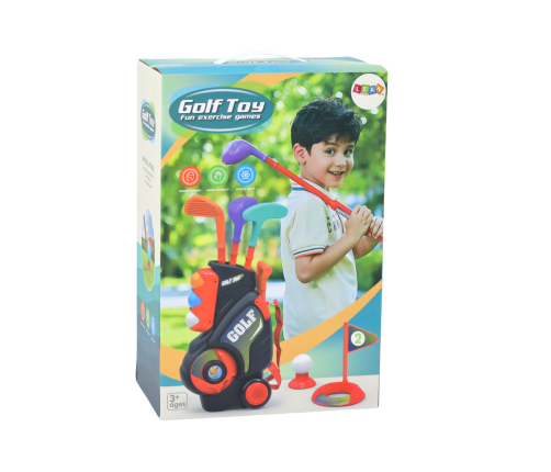 Mini Golf Set For Children Trolley On Wheels