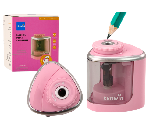 Electric Pink Sharpener for Crayons and Pencils 6-8 mm