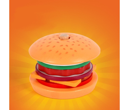 Wooden Hamburger 8 El Cards With Recipes 10 Pcs