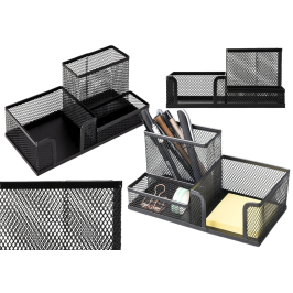 Office Supplies Organizer Container Metal Black