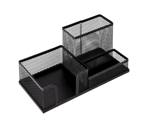 Office Supplies Organizer Container Metal Black