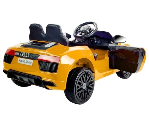 Электрический спортивный автомобиль для детей Audi R8 Spyder Yellow