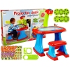 Educational Table with Projector Chair Crayons Magnets Letters and Numbers