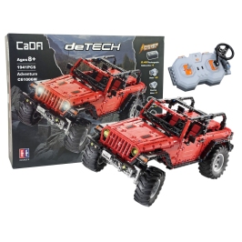 Construction Blocks Auto Off-Road Remote Controlled Red 1941 Elements