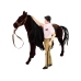 Brown Horse Doll Figures Accessories