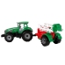 Green Farm Tractor with Red and Green Sprayer Fricative Drive