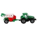 Green Farm Tractor with Red and Green Sprayer Fricative Drive