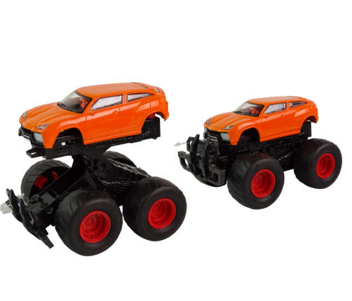 Metal Terrain Car Large Wheels Various Colours Bump Up HAT13