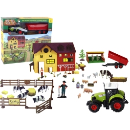 Farm Tractor Figure Set with Sounds Accessories 102 Pieces.