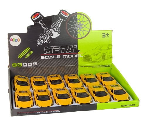 Resorak Vehicle 1:36 Friction Drive Lights Sounds Yellow