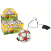 PU Football with a Jojo Elastic Band for Bouncing, 6 cm, White Stars