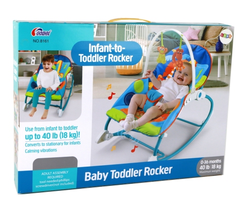 Bouncer Rocker 2in1 Children's Rocker Seat Sounds Vibrations