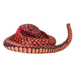 Plush Snake Mascot Red 100 cm