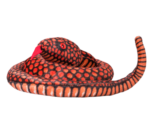 Plush Snake Mascot Red 100 cm