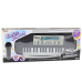 Electric Piano for Children, Microphone Stand, Black