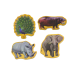 Wooden Magnets Wild Animals Safari 20 pieces