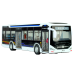 Electric City Bus 1:42 Metal Lights White