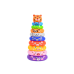 Circle Pyramid Animal Stickers Tiger Colorful