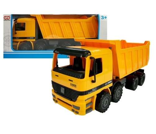 Orange Truck Dumper Trolley with movable load