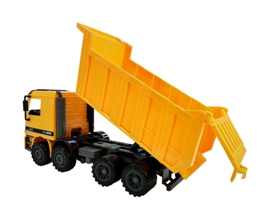 Orange Truck Dumper Trolley with movable load