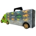 Truck Transporter Sorter Suitcase with Dinosaurs Green