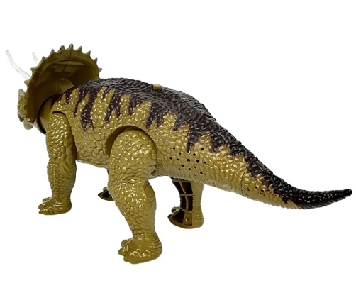 Dinosaur Triceratops Rex Battery Operated Green