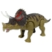 Dinosaur Triceratops Rex Battery Operated Green