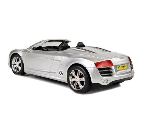 Toy car Cabriolet Silver 1:18