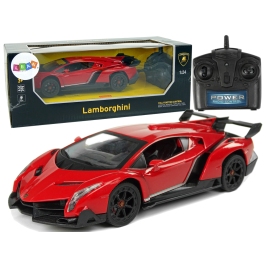 Sports Car R/C 1:24 Lamborghini Veneno Red 2.4 G Lights