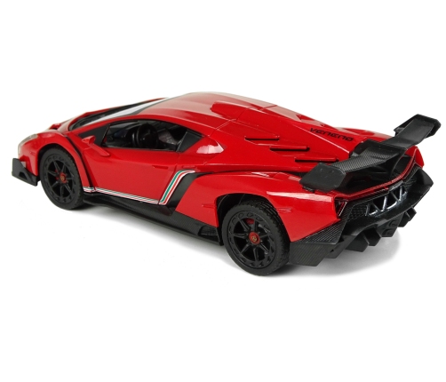 Sports Car R/C 1:24 Lamborghini Veneno Red 2.4 G Lights