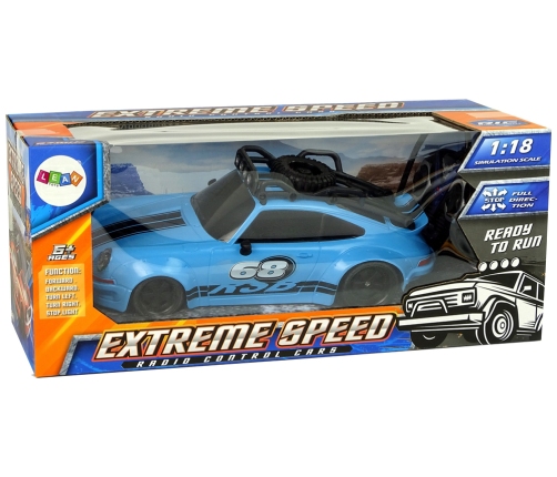 Sports Car 1:18 Blue Spare Wheel Pilot