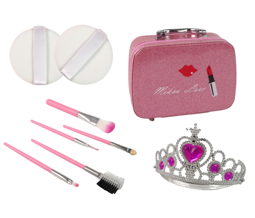 Make-up Set in a Suitcase Pink Trunk Glitter Glosses