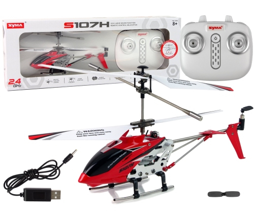 Helikopter SYMA S107H Zdalnie Sterowany 2,4G Czerwony