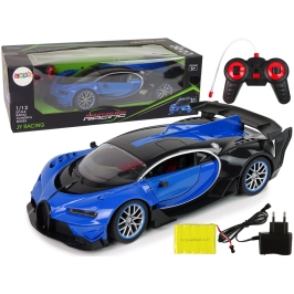 Remote-controlled sports car LED front lights + R/C remote control