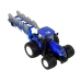 Remote Controlled Tractor 1:24 Blue Plough Metal