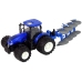 Remote Controlled Tractor 1:24 Blue Plough Metal