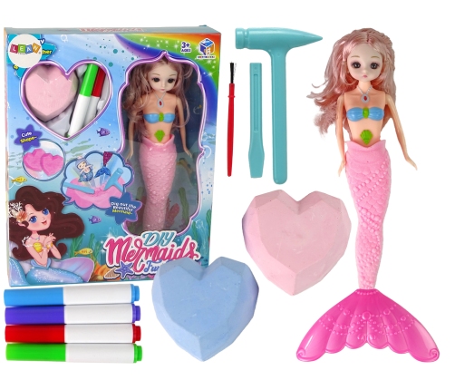 DIY Mermaid Pink Treasures Excavation Kit