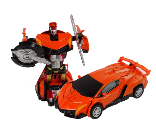 2in1 Robot Transformers Red Orange Auto Set HXSY04