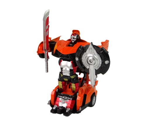 2in1 Robot Transformers Red Orange Auto Set HXSY04