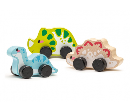 Wooden Three Joyful Dinosaurs Set 15597