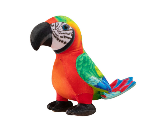 Plush Red Parrot Mascot 20 cm