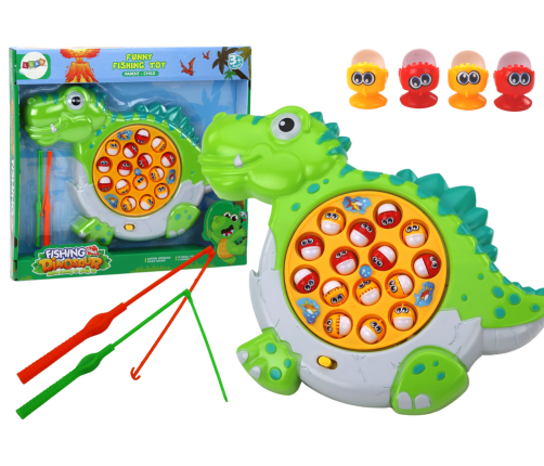 Fishing Arcade Game Green Dinosaur Board