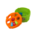 Interactive Educational Drum Shapes Green and Orange