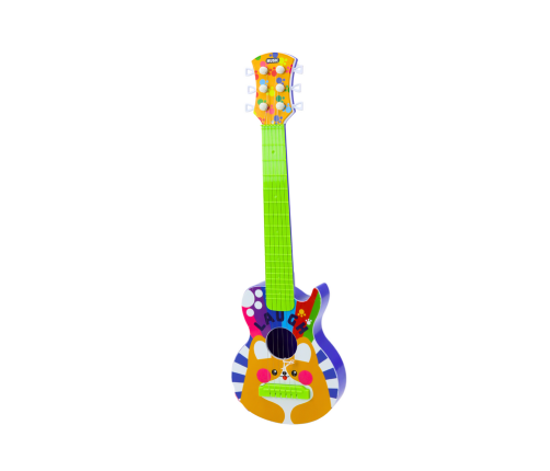 Toy Guitar For Children Rock Adjustable Strings Dog Colorful