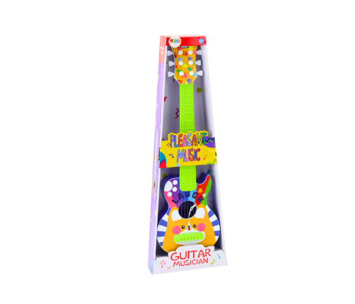 Toy Guitar For Children Rock Adjustable Strings Dog Colorful