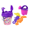 Sand Set, Bucket, Shovel, Rake, Watering Can, Purple Unicorn