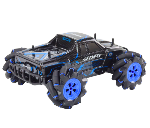 Remote Controlled Off-Road Car RC Drift Diagonally Driving Blue