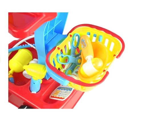 Medical Cart with Accessory 22 Elements - Multi-Colour