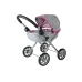 Doll Stroller Alice Grey-Pink Star pattern